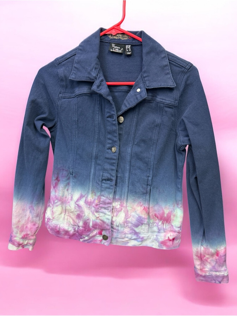 Women with Control Hand Dyed Denim Jacket